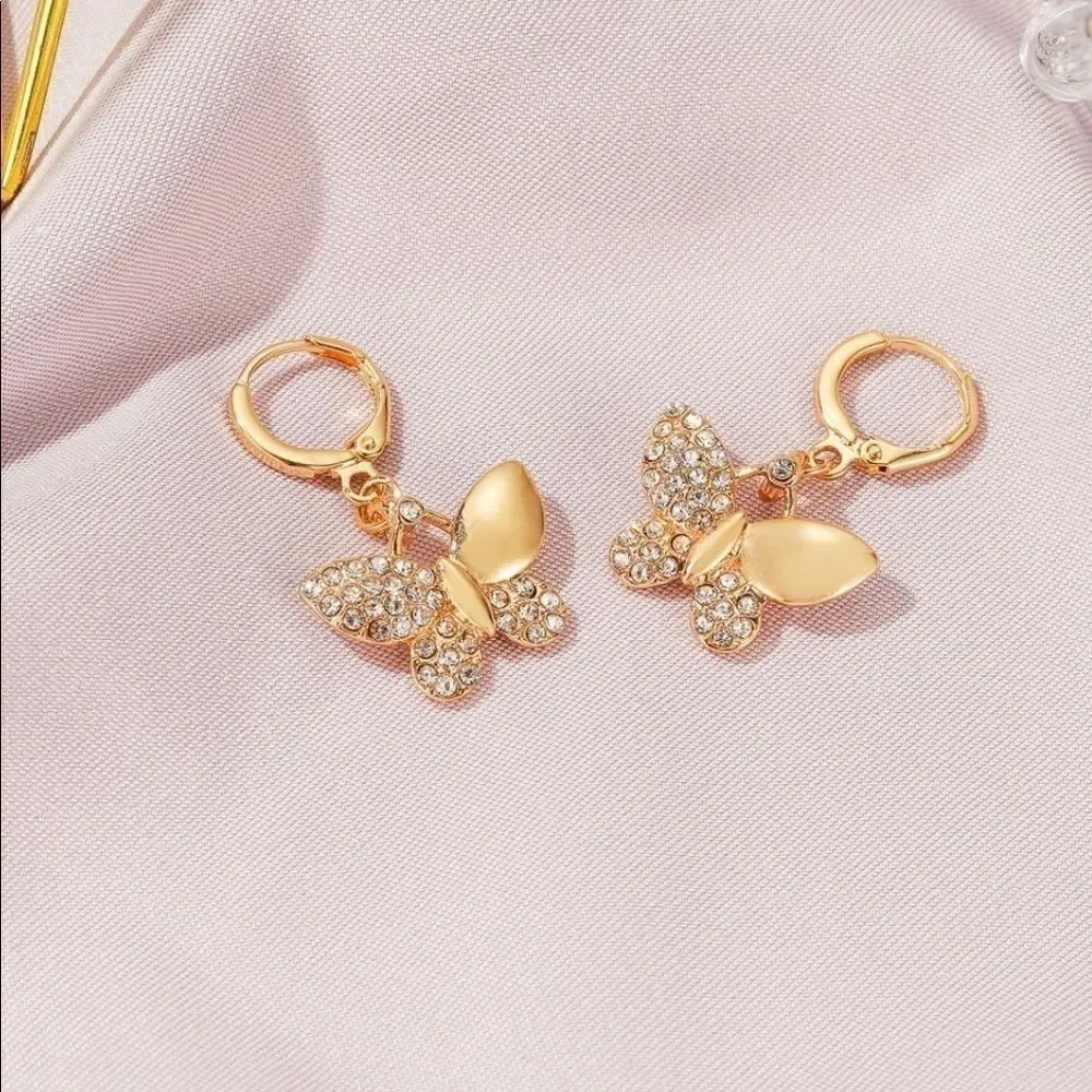 Earrings Butterfly Semi precious Gems Chic! Unique